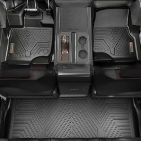 img 3 attached to YITAMOTOR All Weather Floor Mats For 2020-2023 Kia Telluride 1St & 2Nd Row - Black