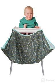 img 4 attached to 🍽️ Baby and Toddler High Chair Food Catcher – Wipeable & Washable, Mumma's Little Helpers (Arrows)