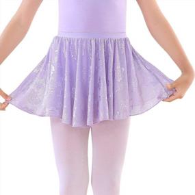 img 4 attached to Детская кружевная юбка для танцев для девочек, балетный костюм Soudittur для малышей