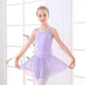 img 1 attached to Детская кружевная юбка для танцев для девочек, балетный костюм Soudittur для малышей