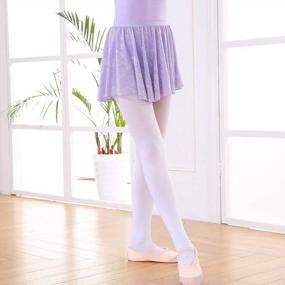 img 2 attached to Детская кружевная юбка для танцев для девочек, балетный костюм Soudittur для малышей