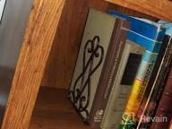 img 1 attached to Luxury Retro Bookends - Artkingdome Desk Holder Racks W/Padding Gift For School Library Decor review by Jerardo Yatnalkar