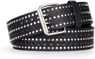 grommet women leather double buckle women's accessories via belts logo