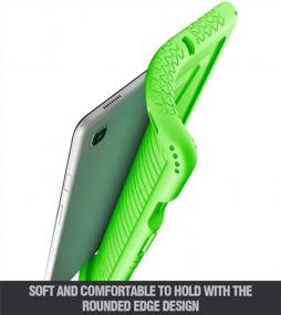 img 1 attached to Защитите свой Samsung Galaxy Tab S5E 10,5 дюйма с помощью сверхпрочного силиконового чехла Poetic TurtleSkin - зеленый