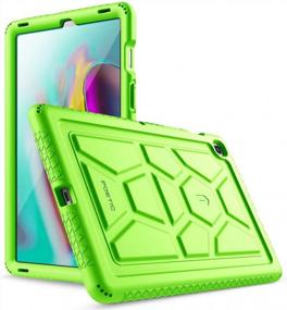 img 4 attached to Protect Your Samsung Galaxy Tab S5E 10.5 Inch With Poetic TurtleSkin Heavy Duty Silicone Case Cover - Green
