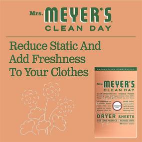 img 2 attached to Meyer's Clean Day Dryer Sheets - Geranium Scented, 80 Sheets, Pack of 2