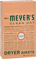 meyer's clean day dryer sheets - geranium scented, 80 sheets, pack of 2 logo