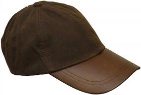 img 4 attached to Walker And Hawkes Mens Ladies Wax Baseball Cap Waxed 100% Cotton Leather Peak One-Size