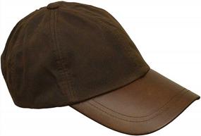 img 3 attached to Walker And Hawkes Mens Ladies Wax Baseball Cap Waxed 100% Cotton Leather Peak One-Size