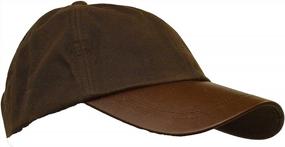 img 2 attached to Walker And Hawkes Mens Ladies Wax Baseball Cap Waxed 100% Cotton Leather Peak One-Size