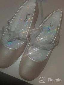 img 5 attached to Stelle Girls Mary Jane Shoes: Elegant Low Heel Party Dress Shoes for Kids