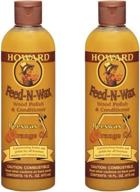 🔒 enhance & protect your wood with howard feed n wax beeswax polish - 16 fl oz, pack of 2 logo