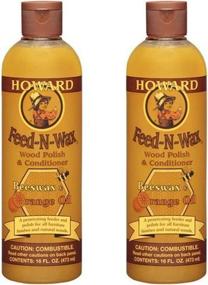 img 2 attached to 🔒 Enhance & Protect Your Wood with HOWARD Feed n Wax Beeswax Polish - 16 Fl Oz, Pack of 2