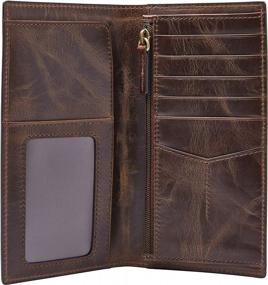 img 3 attached to Fossil Men's Execufold Wallet Neel Brown: Sleek and Sophisticated Organization