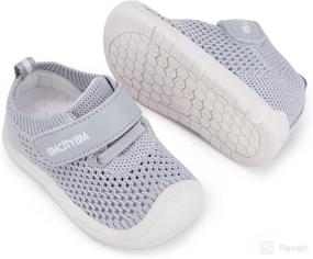 img 4 attached to BMCiTYBM Breathable Mesh Baby Boy Girl Shoes - Lightweight Non-Slip Sneakers for Infant First Walkers (6-24 Months)