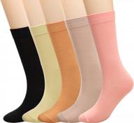 зимние шерстяные вязаные носки до колена для женщин - набор из 3 шт., размеры 5-11, стиль w605 логотип