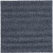 20 pack ocean blue self adhesive carpet tiles for basement, classroom & trade show floor protection - incstores 1/4 inch thick berber logo
