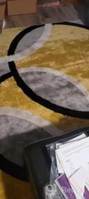 img 5 attached to Add Warmth To Your Home With A Yellow Abstract Circles Area Rug