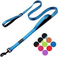 gavpepy 3m reflective dog leash: heavy duty, 5ft long training lead with double handle for large/medium dogs logo