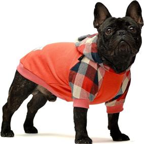 img 3 attached to 👕 Stylish Fitwarm Dog Plaid Shirts: Trendy Doggie Clothes and Puppy Hoodies for Fashionable Pets - Orange Large