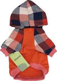 img 1 attached to 👕 Stylish Fitwarm Dog Plaid Shirts: Trendy Doggie Clothes and Puppy Hoodies for Fashionable Pets - Orange Large