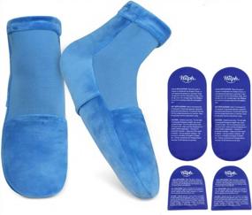 img 4 attached to Cooling Socks For Foot Pain Relief - Hilph Cold Therapy Socks For Women & Men, Ideal For Chemotherapy Neuropathy, Plantar Fasciitis, Edema, Heel Spur, Post Partum Foot - M Size