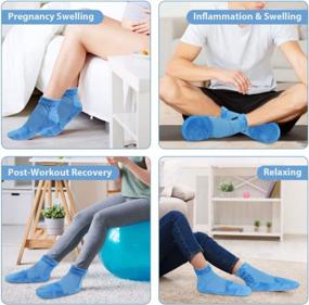 img 1 attached to Cooling Socks For Foot Pain Relief - Hilph Cold Therapy Socks For Women & Men, Ideal For Chemotherapy Neuropathy, Plantar Fasciitis, Edema, Heel Spur, Post Partum Foot - M Size