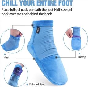 img 2 attached to Cooling Socks For Foot Pain Relief - Hilph Cold Therapy Socks For Women & Men, Ideal For Chemotherapy Neuropathy, Plantar Fasciitis, Edema, Heel Spur, Post Partum Foot - M Size