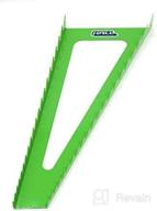 🔧 wrench rack organizer by hall designs, 20 slot, steel, made in usa (green) - improve seo logo