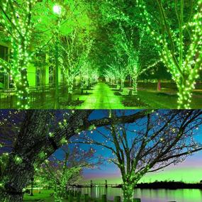img 2 attached to 240 LED St. Patrick'S Day String Lights, Waterproof Extendable Green Wire Fairy Plug In 8 Modes Christmas Indoor Outdoor Yard Garden Wedding Party Decorations (Green) By FUNPENY 85 FT