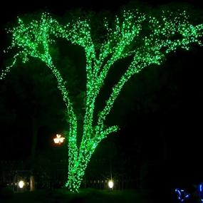 img 1 attached to 240 LED St. Patrick'S Day String Lights, Waterproof Extendable Green Wire Fairy Plug In 8 Modes Christmas Indoor Outdoor Yard Garden Wedding Party Decorations (Green) By FUNPENY 85 FT