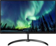 experience stunning clarity with philips 276e8vjsb 3840x2160 ultranarrow displayport monitor: tilt adjustment, flicker-free, and blue light filter features included logo