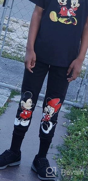 img 1 attached to Disney Mickey Minnie Jogger Sweatpant Girls review by Jeremy Romero