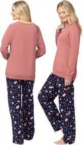 img 3 attached to PajamaGram Womens Pajama Sets Flannel - Women'S Sleepwear
