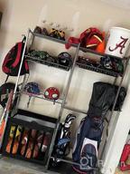 img 1 attached to Golf And Sports Equipment Storage Organizer - Garage Rack With 2 Bag Stands And Multiple Shelves For Efficient Storage - Mythinglogic review by John Fenton