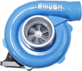 img 3 attached to Maximize Performance With EMUSAT3/T4 Hybrid Turbo Charger: Universal Turbo With .50 A/R Compressor And .63 A/R Turbine Wheel In Striking Blue Design