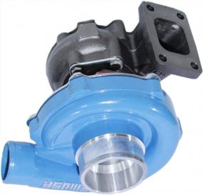 img 1 attached to Maximize Performance With EMUSAT3/T4 Hybrid Turbo Charger: Universal Turbo With .50 A/R Compressor And .63 A/R Turbine Wheel In Striking Blue Design