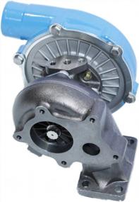 img 2 attached to Maximize Performance With EMUSAT3/T4 Hybrid Turbo Charger: Universal Turbo With .50 A/R Compressor And .63 A/R Turbine Wheel In Striking Blue Design