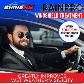img 3 attached to 🚗 ShineN9 RainPro: Advanced Windshield Cleaner with 300gsm Microfiber Cloth – No-Smearing, No Rainbow Marks – Ultimate 6-Month Lasting Glass Treatment