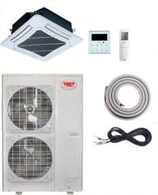 img 4 attached to YMGI 48000 BTU 16 SEER Ductless Mini Split Air Conditioner With Heat Pump & 25 Ft Lineset/Wire