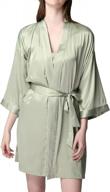 luxurious wadayuyu 2-piece silk satin robe set for women - perfect bridesmaid & loungewear gift! logo
