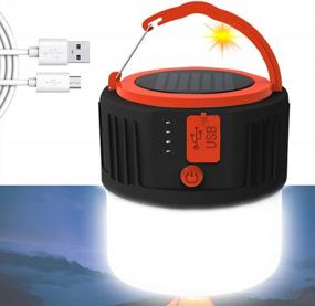 img 4 attached to Iztor Camping Lantern Portable LED Tent Light Multi-Function Waterproof Camping Lamp Solar And USB Charging Ultra Bright For Camping 5 Lighting Modes