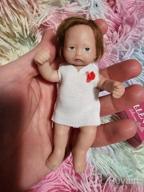 img 1 attached to Cute And Realistic Mini Silicone Baby Doll - Ideal For New Year Gift! review by Simo Whisperer