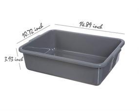 img 3 attached to 4 Pack Commercial Tubs Plastic Basin