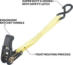 img 1 attached to Ratchet Straps Strength Padded Handles Motorcycle & Powersports ~ Accessories