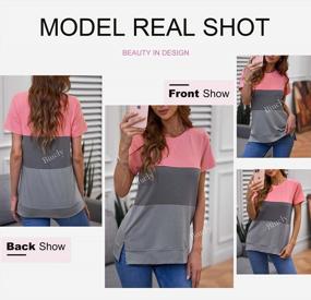 img 2 attached to Women'S Loose Short Sleeve Casual T-Shirt With Crewneck - Biucly