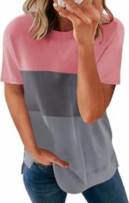 img 4 attached to Women'S Loose Short Sleeve Casual T-Shirt With Crewneck - Biucly