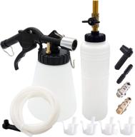 🔧 auto car truck motorcycle brake fluid bleeder tool kit with pneumatic vacuum, extractor, refill bottle, master cylinder adapters, and air quick plugs. optimized for 90 to 120 psi. logo