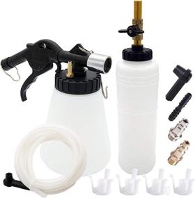 img 4 attached to 🔧 Auto Car Truck Motorcycle Brake Fluid Bleeder Tool Kit with Pneumatic Vacuum, Extractor, Refill Bottle, Master Cylinder Adapters, and Air Quick Plugs. Optimized for 90 to 120 PSI.