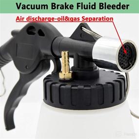 img 2 attached to 🔧 Auto Car Truck Motorcycle Brake Fluid Bleeder Tool Kit with Pneumatic Vacuum, Extractor, Refill Bottle, Master Cylinder Adapters, and Air Quick Plugs. Optimized for 90 to 120 PSI.